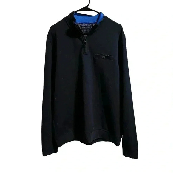 Men's Ted Baker Quarter Zip Pullover Size XL - Picture 1 of 4